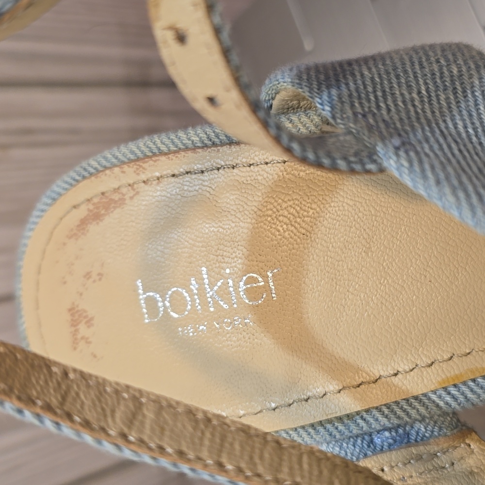 Botkier Light Blue Denim Block Heel - Picture 4 of 12